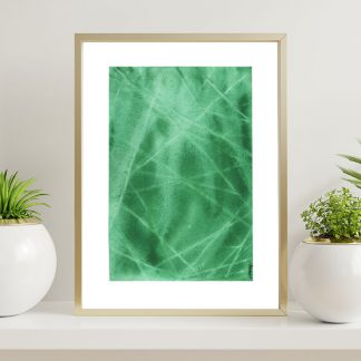aquarela abstrata verde esmeralda