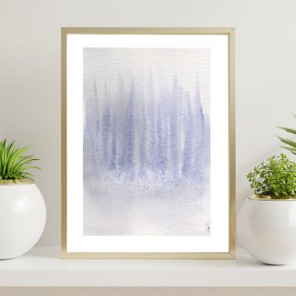 aquarela abstrata em aquarela lavanda lavandário lilás